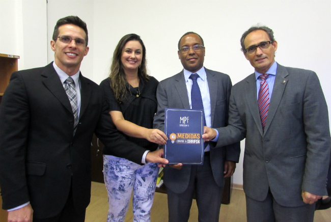 Procurador do MPC Luciano Vieira; promotora de Justiça Sabrina Fajardo; procurador-geral do MPC Luis Henrique Anastácio; procurador da República Ercias Rodrigues de Sousa